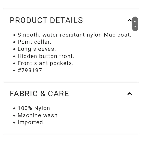 NWOT Men's Gap Mac Coat Size L - Picture 3 of 10